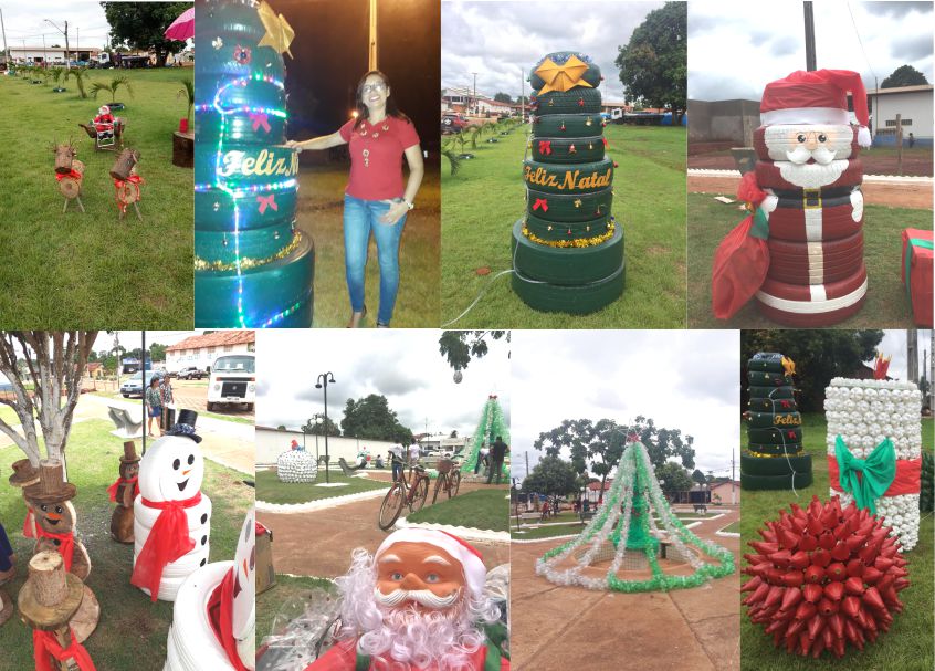 Projeto usa criatividade e materiais recicláveis para decoração de Natal na  cidade de Palmeiras - Voz do Bico