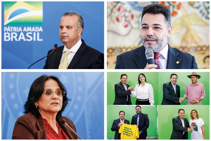 Damares Alves, Rogério Marinho e Marco Feliciano: os primeiros a aparecer como candidatos ao lugar do general Hamilton Mourão, o “Pelé” do PRTB