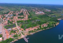 Imagem aérea da cidade de São Sebastião do Tocantins, no Bico do Papagaio