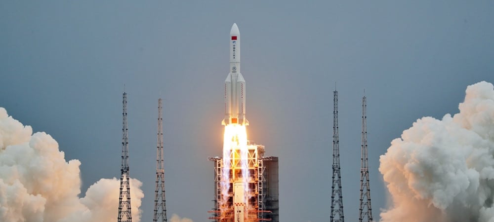 Longa Marcha 5B foi lançado como parte da construção da Tianhe, estação espacial chinesa