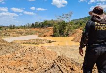 Polícia Federal fecha dois garimpos ilegais no município de Cumaru do Norte, sul do Pará.